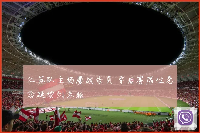 江苏队主场鏖战告负 季后赛席位悬念延续到末轮